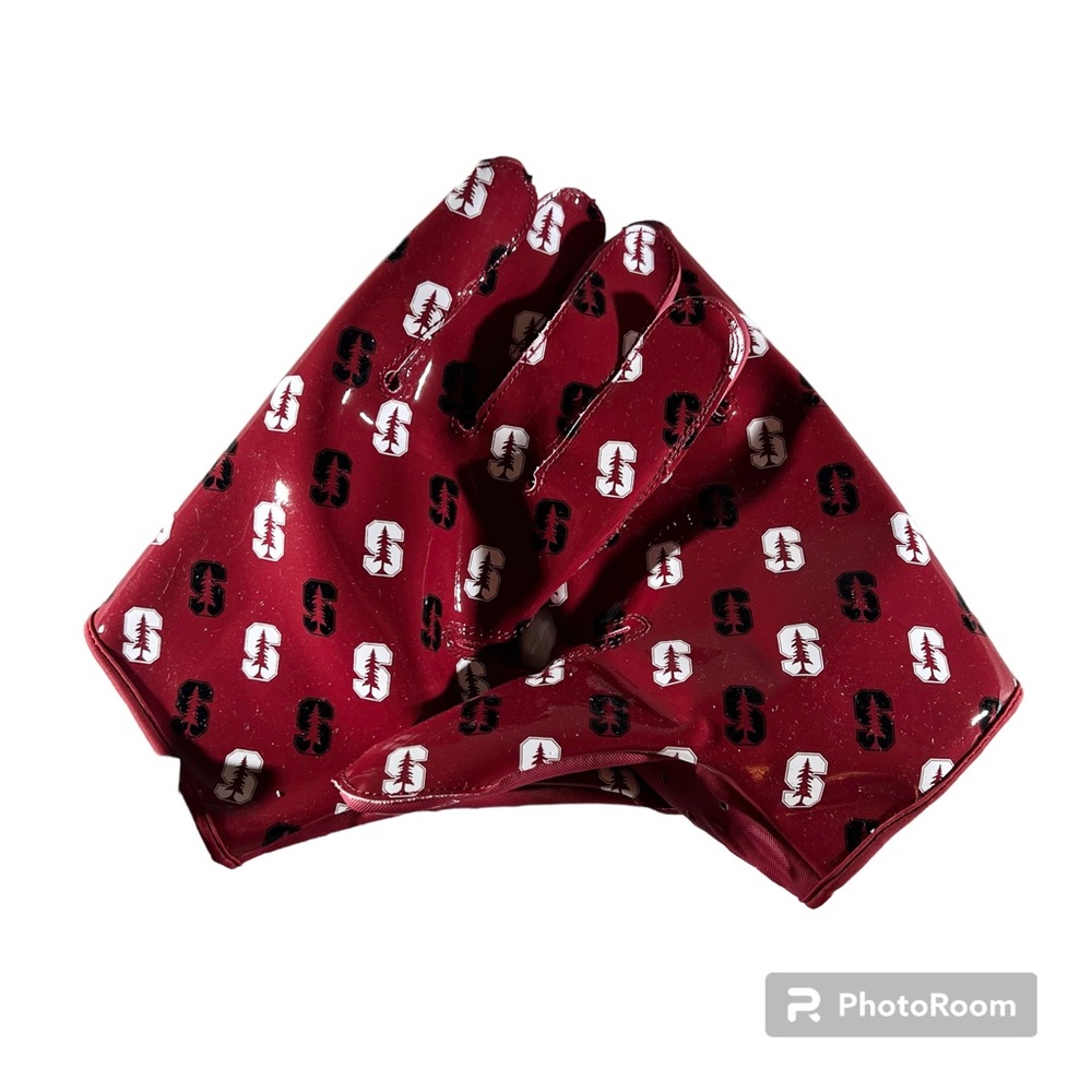 NIKE NCAA Vapor Knit 4.0 Red FOOTBALL GLOVES Stanford MENS 4XL DX5291-620 New